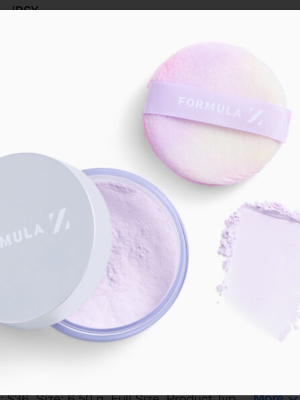 Formula Z Cyber Blur Soft Focus Loose Setting Powder in Lavender BNIB